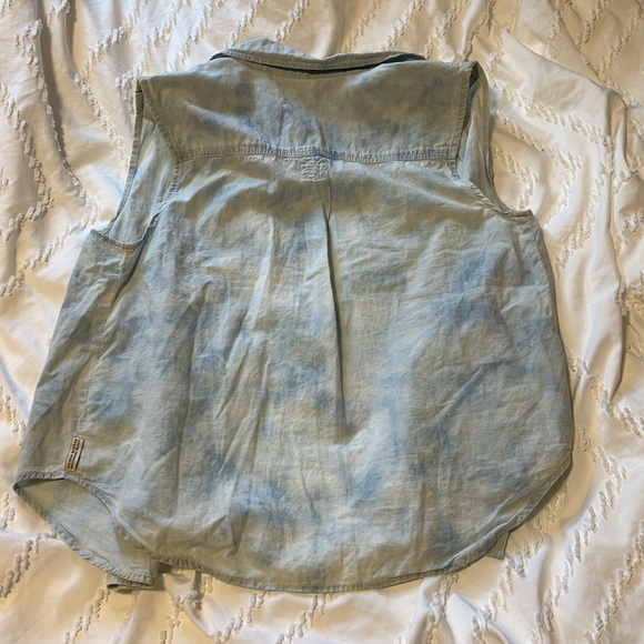 NWOT Maison Scotch tie dye blue cotton vest - Picture 4 of 4